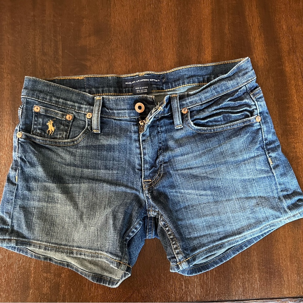Ralph Lauren Sport denim shorts, size 27 (XS)